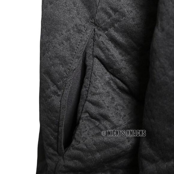 RBX Quilted Cowl Neck Pullover Sweatshirt Kangaroo Pocket Charcoal Gray Size L - Picture 5 of 9